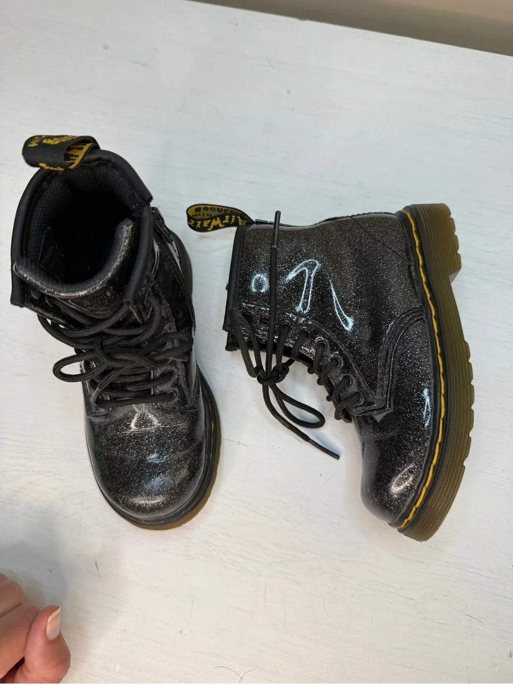 Dr Martens 1460 Sparkle Boot Kids 9